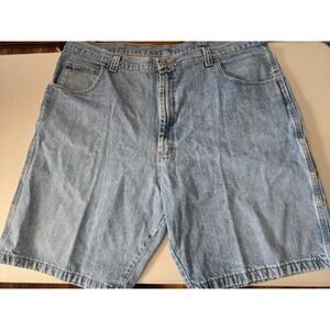 Wrangler Shorts Mens 42 Carpenter Denim Blue Regular Fit Pockets Casual